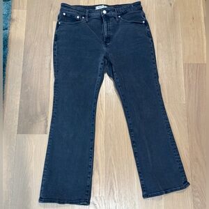 Madewell Women's Straight Leg Black Jeans